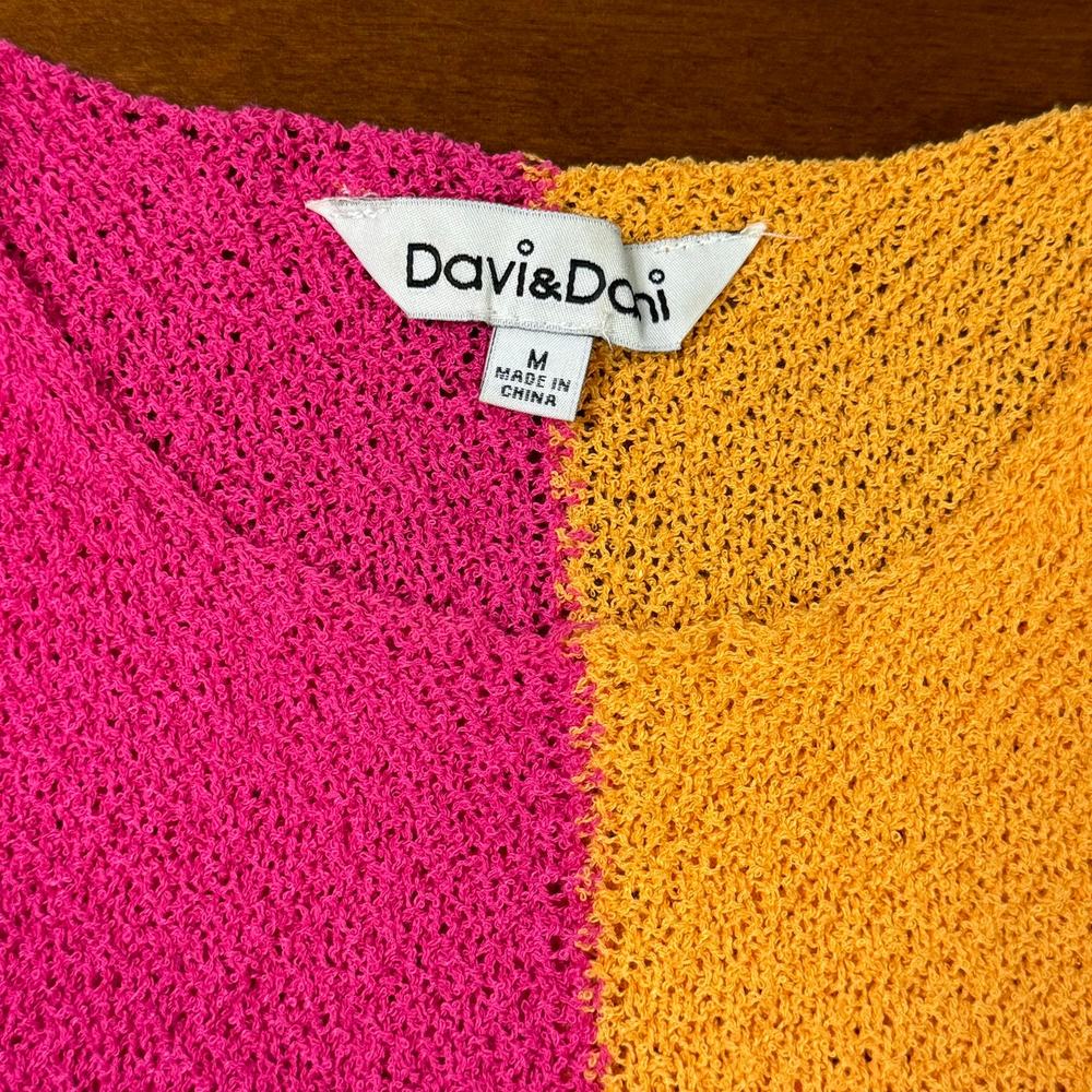 Davi & Dani Oversized Color Bock Stripe Neon Wome… - image 4